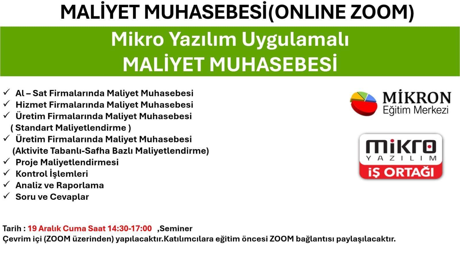 MİKRO YAZILIM UYGULAMALI - ÜRETİM YONETİMİ - MAYIS 2025
