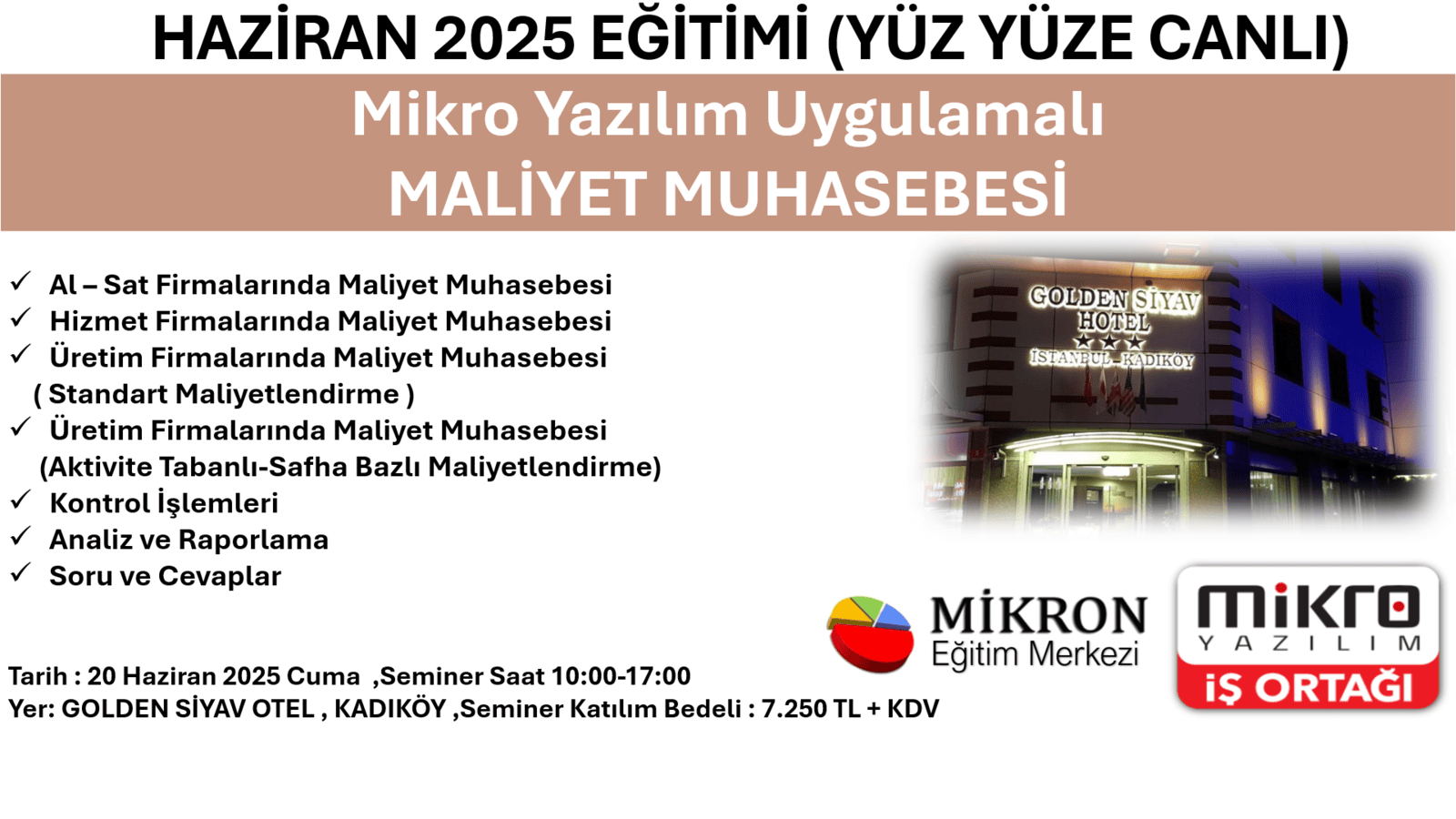 MİKRO YAZILIM UYGULAMALI - ÜRETİM YONETİMİ - MAYIS 2025
